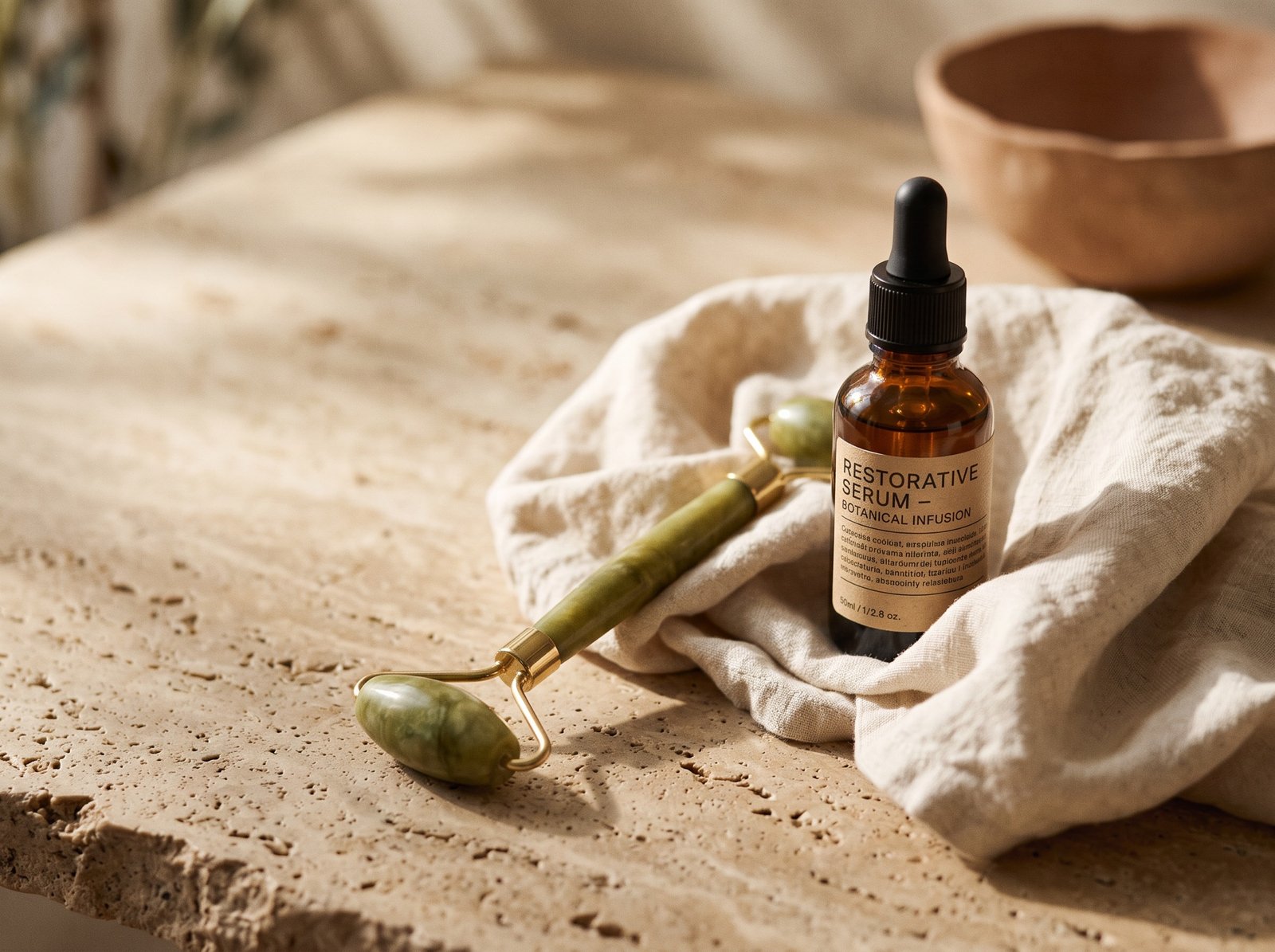 Guest receiving a NAKED facial treatment
